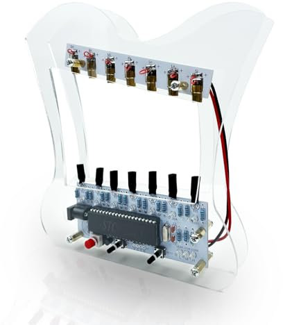 Eiele - Soldador electrónico de arpa con música analógica, 3 tonos, ajustable, detección láser infrarroja, juego de soldadura para principiantes (requiere soldadura)