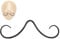 Telooco Chirurgenstahl Schnurrbart Nasenring 14G Septum Piercing Schwarz Fake Bart Nasenpiercing Hypoallergen Bart Nasen Septum Ring Piercing Schmuck Septum Piercing Schnurrbart Nose