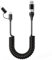 clickfish Câble USB-C et Lightning 2 en 2 pour Carplay, câble USB-C pour vers USB C pour Carplay et Android Auto, câble multi-chargeur combiné type C/Lightning pour iPhone/Android/iPad