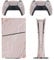 Rose Gold Rose Marble Compatible with PS5 Slim Console Skin And Controller Digital Edition Skins Set,Precise Fit, And Easy Installation