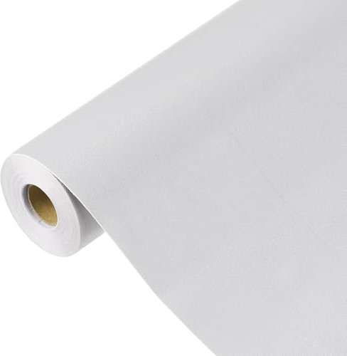 sourcing map Papier peint gris à décoller et à coller, papier peint autocollant en vinyle de couleur unie, décoration murale pour revêtement mural 1499,6 x 60,9 cm