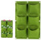 Gudalea Bolsa de Cultivo para Plantas, Bolsa de Cultivo, Columna de Flore Colgante de Pared, Reutilizable, Adecuado para El Cultivo de Hortalizas, Flores, Frutas y Setas, 6 Bolsillos, Verde