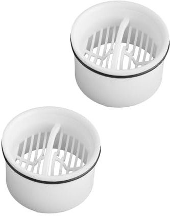 CUEMOON 2 Set Haarsieb & Tauchrohr für Dusche, Kompatibel mit Viega Tempoplex Ablaufgarnitur 6960, 6961, 6962, 6963, Ersatz Haarfänger, Haarfilter und Siebeinsatz für Duschablauf Siphon