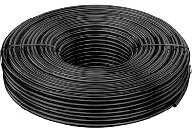 Pawfly 30 M Tubazione per Irrigazione a Goccia, 4-6 mm Tubo di Distribuzione per Impianti, Linea in PVC nero Micro, Rotolo per Giardino, Componente per Irrigazione