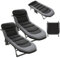 TerraVibe Camping Liegestuhl, Campingliege Faltbar Leicht, 6-Fach Verstellbar Liegestuhl, Sonnenliege Klappbar, Klappbare Gartenliege, Liege Klappbar für Outdoor Reisen Garten Balkon Büro (2pc)