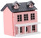 ZUNOXAZ Miniature Villa Bois DIY Maison de Adorable Décorations pour Jardin et Tabletop Accessoire de Maison Élégant Rose