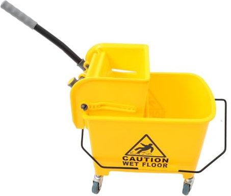 Mikikit Cubo de Fregona Escurridor de Prensa Lateral para Limpieza Comercial para Uso
