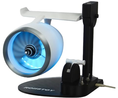 RCARTOYRTR Ventola a getto da tavolo a forma di motore creativo, forte flusso d'aria, ventilatore da tavolo per raffreddamento ufficio e casa (versione ricaricabile)