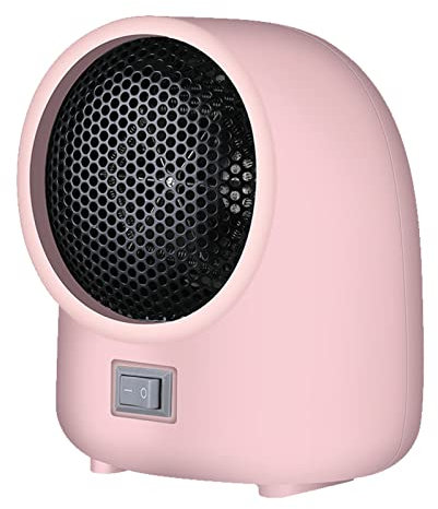 Keenso Mini Calefacción Eléctrica Portátil, Calefacción de Protección de Sobrecalentamiento de Ahorro de Espacio para Mesa de Hogar, Material PPS (EU enchufe 220V)