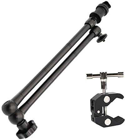 Articulating Magic Arm + Super Clamp for Camera, LCD Monitor, LED Video Light (50.8 cm Arm)
