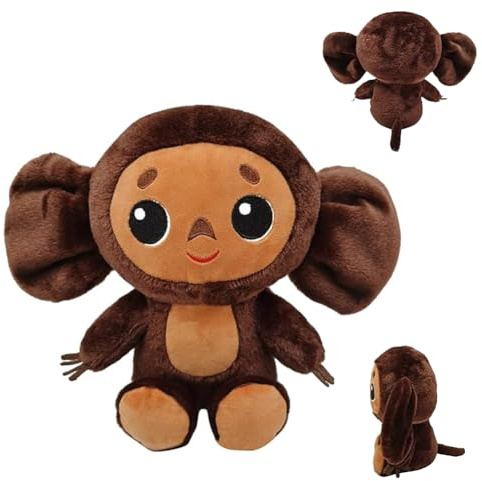 HAUZMLL Cheburashka Kuscheltier, Große Ohren AFFE Cheburashka Plüschtier, Plüschpuppe Dekofigur & Geschenk für Jugendliche & Freunde