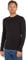 Tommy Jeans Men's Original Rib L/S Knit Tops, Black, XS