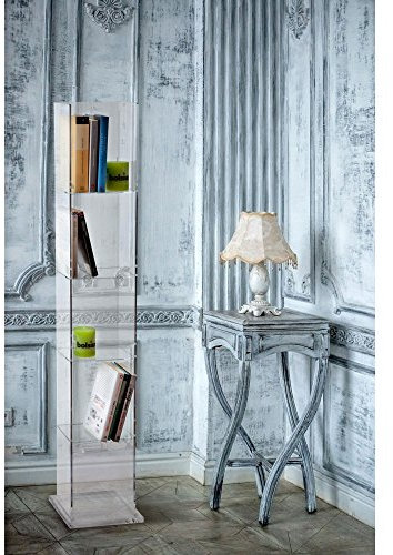 VESTA Bücherregal aus Plexiglas Book Tower transparent