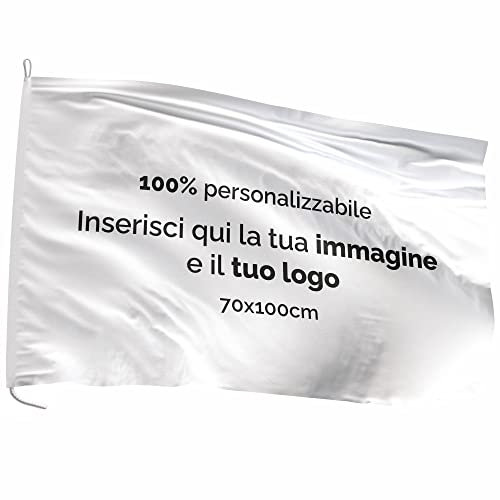 AL PRODUCTION Bandiera in Tessuto Nautico Misura 70x100 Personalizzata