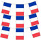 GrassVillage Wimpelkette mit 24 Flaggen, hochwertig, Frankreich-Flagge, 10 m, Party-Dekoration, französische Wimpelkette für Weltmeisterschaft 2018 oder Party-Dekoration