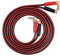 Zerone HI-FI Pure Copper Speaker Wire Right Angle L Type Banana Plugs Line Cable 3.2ft/ 5.9ft/9.8ft (Optional)(1.8meter/ 5.9ft)