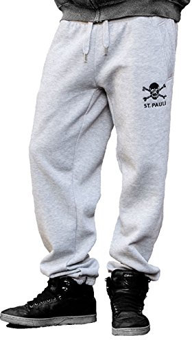FC. St. Pauli Totenkopf Sweatpants Jogginghosen (XL, Grau)