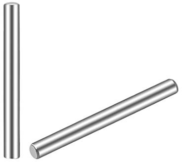 sourcing map 25 Stück Zylinderstifte 304 Edelstahl Dübelstift Haken Stützregale Regalboden Stift 2,5 x 25mm (ca. 3/32)