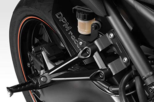 MT 09 FZ09 2017/20 - Kit Repositionnement Repose Pieds Passager (R-0733) - Pédales Repose-pieds - Visserie Incluses - Accessoires De Pretto Moto (DPM Race) - 100% Made in Italy - 100% Made in Italy