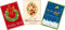 Perleberg hochwertige Weihnachtskarten - 3er Pack - Liebevoll gestaltete Weihnachtspostkarte inklusive Umschlag - Kunstvolle Grußkarte für Weihnachten in 11,6 x 16,6 cm