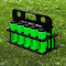 FORZA 10 Portaborracce e borracce [750 ml] - Plastica Senza BPA | Per Squadre Sportive | Disponibli in 9 colori (Verde)