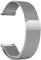 LYYLTX Edelstahl Mesh Uhrenarmband 18mm Metall Ersatz Armband Magnetverschluss Smartwatch Schnellverschluss Watch Uhren Silber Ersatzband Für Damen Herren