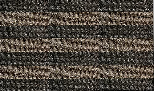 CLEAN MACHINE 10376916 Astroturf Schmutzfangmatte, 90 x 151 cm, gestreift, Taupe