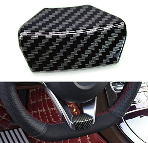 Lenkrad Emblem Dekor Aufkleber Abzeichen Dekoration Logo (Kohlefaser) Für GLK GLA GLC GLE CLA 16 Modelle 17 Modelle E200L E300L Neue E-Klasse