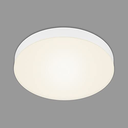 BRILONER - LED Deckenlampe rahmenlos, warmweiße Lichtfarbe, 21 Watt, 2000 Lumen, LED Lampe, Deckenleuchte, Wohnzimmerlampe, Schlafzimmerlampe, Küchenlampe, Deckenbeleuchtung, 28,7x3,6 cm, Weiß