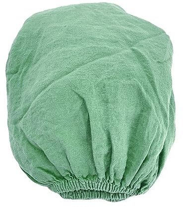 JOWOLLINA Spannbettlaken aus 100% Leinen Stonewashed (90 x 200+25 cm, Basil)