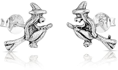 NKlaus Ohrstecker 925 Sterling Silber, 1g, 1,0 g, Gothic, Damen, 2 Stück | 12 x 7 x 1,3mm