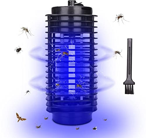 Randaco Insektenvernichter Elektrisch, 3W UV LED Insektenfalle Mückenlampe 20m² inkl. Mückenlampe Fliegenfänger Fliegenfalle Insektenkiller für Innenräume, Garten, Terrasse, Restaurant