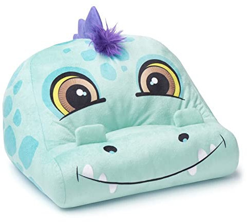 Bookmonster Dinosaurier - Lesekissen für Bücher und Tablets - Buchständer - Tablethalter - Lesehillfe - Deutsche Ausgabe: Kuschelig und formstabil - mit Seitenhalter und Tasche