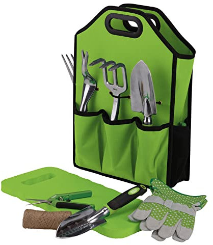 Draper 08998 Aluminium Garden Tool Set with Storage Bag (11 Piece)