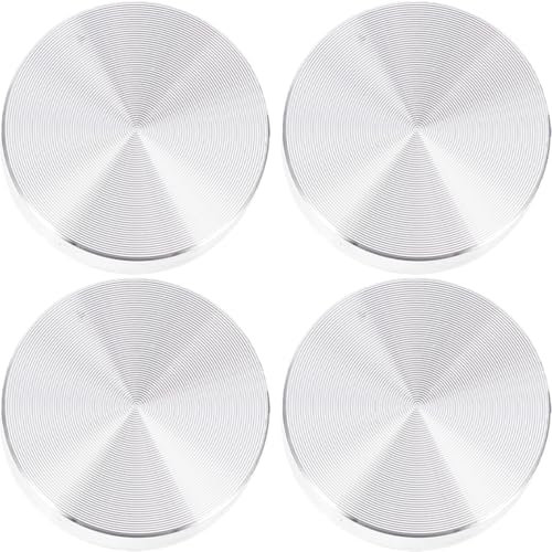 Housoutil Disco Circular de Aluminio para Mesa de Cristal 4 Uds. Parachoques de Mesa de Cristal Espaciadores Adaptadores Accesorios de Hardware para Mesa de Cristal Rosca M8 de 60Mm de