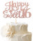 1 Stück Happy Sweet Teenager 16 Cake Topper Glücklich süß 16 Kuchendekoration Jungen Mädchen Happy 16th Birthday Tortendeko Geburtstag Teenager Geburtstag Party Prost bis 16 Jahre Party Roségold