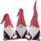 infactory 3er-Set Deko-Wichtel mit leuchtender Nase, Batteriebetrieb, 34 cm, rot (Weihnachtswichtel mit LED, Weihnachts-Deko-Wichtel, Weihnachten)