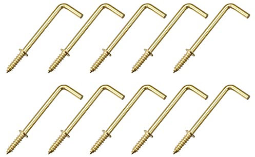 METALLIXITY 30Stk L Form Haken (70mm/2.76) Decke Haken Metall Rechtwinklig Haken - für Hängende Außentasse Haken Bad Küche Wand Möbel Verbindung