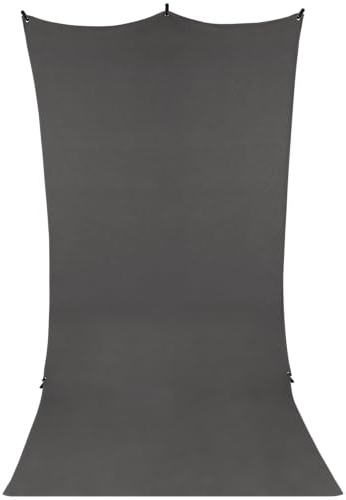 Fotohintergrund Grau 3,0 x 1,5 m, Rollei X-Drop Hintergrund Fotografie Faltbare Waschbares Polyester für Fotostudio Portrait Produktfotografie, Fotohintergrund-Hintergrund-Fotografie-Grau
