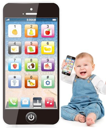 Toys for 2 Year Old Boys Girls,Toy Phone for 1 Year old Kids,Toys for 2 Year old Boy,Fake Phone for Toddler Age 1-2,12-18 Months Boys Girls Birthday Present