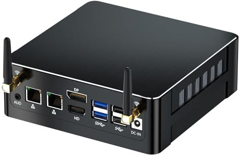 Thdeukoty Mini PC i9-13900H, 14 cœurs jusqu'à 5,4 GHz, 64 Go de RAM 1 to SSD, Mini Ordinateur de Bureau Windows 11 Pro (TPM2.0), Double LAN, WiFi6E, BT5.3, Triple Affichage DP/HDMI/Type-C, VESA