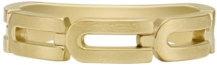FOSSIL Herrenring Heritage D-Link Chain Edelstahl goldfarben, JF046947108