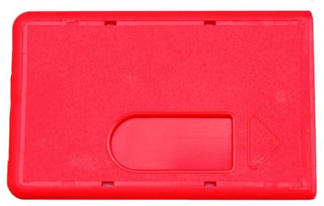 Waizmann.IDeaS® 5X ROT Schutzhülle Kartenhülle Bankkartenhülle EC Karten Plastikkarten Scheckkarten Bankkarten Kreditkarten Polycarbonat Daumenausschub