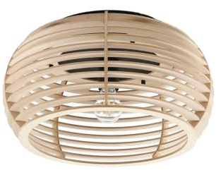 Lindby Deckenlampe Ediz (Modern) aus Holz (1 flammig, E27) - Deckenleuchte Lampe Flurleuchte