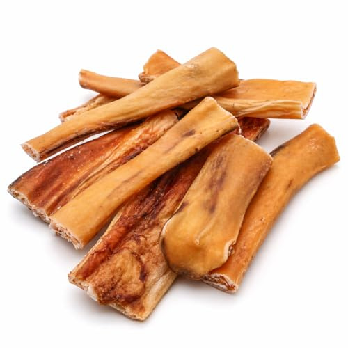 123... Hund dabei! - Cuir chevelu de bœuf de 10 à 15 cm - Article à mâcher dur pour chien, soin des dents, faible en graisse et sans additifs - Idéal pour l'emploi (barres de 1 kg, 15 cm)