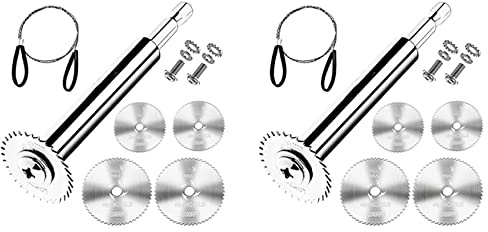 Lckiioy Lot de 2 coupe-tubes en PVC avec tige hexagonale 1/4 - Pince coupante intérieure pour installations sanitaires - 32 mm et 44 mm - Avec scie à fil
