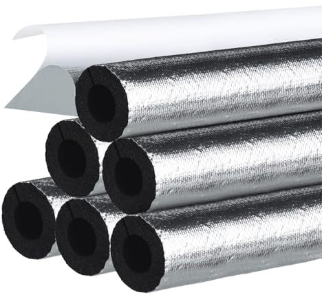 Tube en Mousse Tube D'isolation pour Climatiseur ID 22/27/34/43/48/60/76/89/114.0mm Manchon D'isolation Tuyau en Caoutchouc Pour Tube Solaire Extérieur Isolation De Tube En Cuivre(48.0mm x 15mm x 95cm