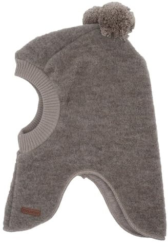 maximo Soft Wool GOTS Kinder Schlupfmütze Kindermütze Wintermütze Wollmütze Strickmütze (55 cm - beige)