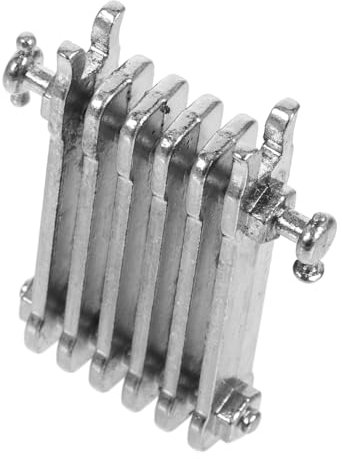 KOMBIUDA Dollhouse Miniature Finned Radiator Mini House Heating Unit Playhouse Prop