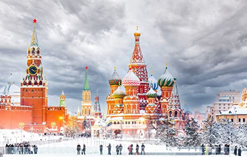 Puzzle 1000 Teile, Kreml-Tempel auf dem Roten Platz in Moskau, individuelles Puzzle 38 x 26 cm